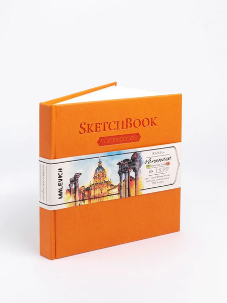 Изображение товара Скетчбук Малевичъ Veroneze / 401472 (40л, оранжевый)