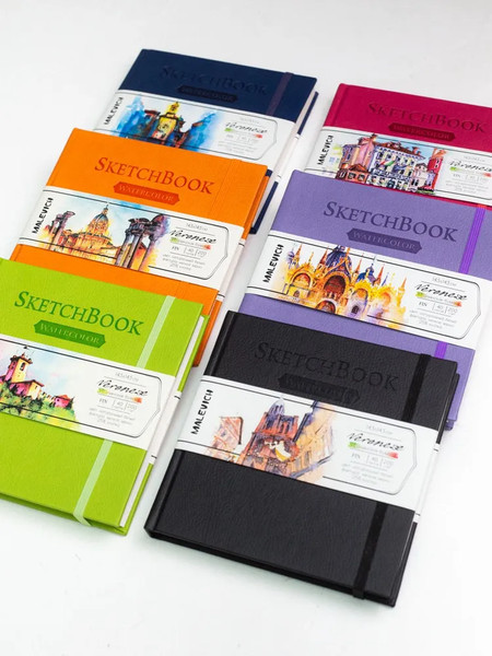 Изображение товара Скетчбук Малевичъ Veroneze / 401472 (40л, оранжевый)