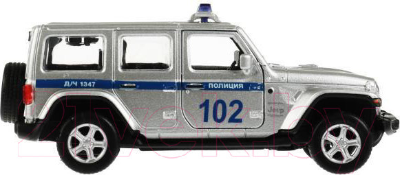 Изображение товара Автомобиль игрушечный Технопарк Jeep Wrangler Sahara Полиция / SAHARA5D-12SLPOL-SR