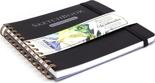 Изображение товара Скетчбук Малевичъ White Swan / 401480 (25л, черный)