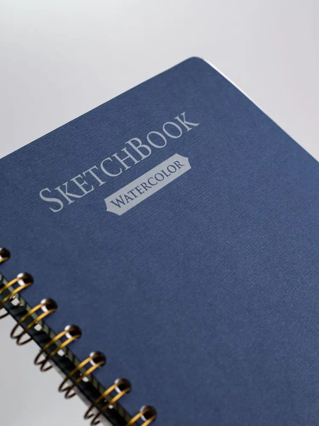 Изображение товара Скетчбук Малевичъ White Swan / 401479 (25л, синий)