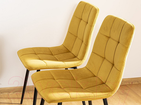 Изображение товара Стул Signal Mila Velvet Bluvel 68 (карри/черный)