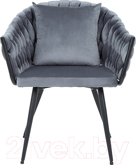 Изображение товара Стул Signal Nuvo Velvet Bluvel 14 (серый/черный матовый)