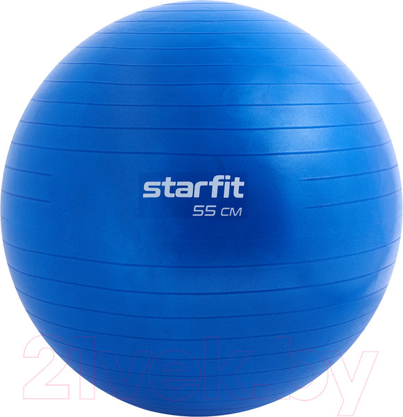 Изображение товара Фитбол гладкий Starfit GB-108 (синий, 55см)