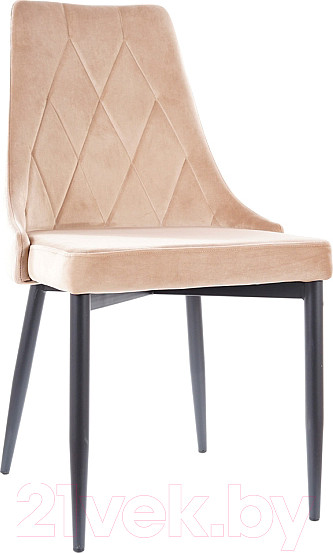 Изображение товара Стул Signal Trix B Velvet (Bluvel 28 бежевый/черный)