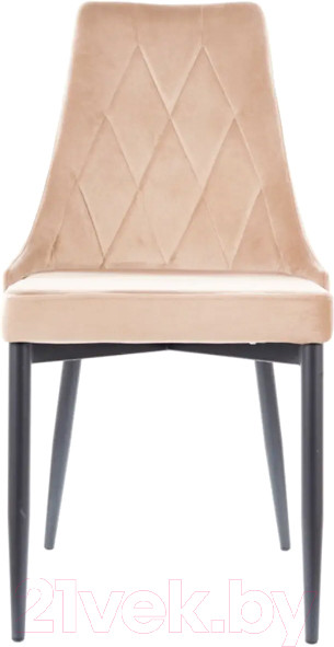 Изображение товара Стул Signal Trix B Velvet (Bluvel 28 бежевый/черный)