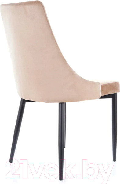 Изображение товара Стул Signal Trix B Velvet (Bluvel 28 бежевый/черный)