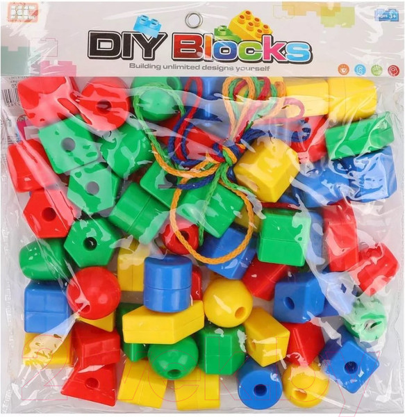 Изображение товара Развивающий игровой набор Наша игрушка Шнуровка-бусы / HC-070