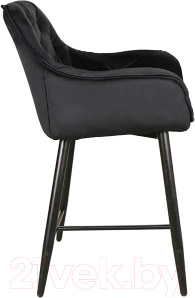 Изображение товара Стул барный Signal Cherry H-2 Velvet (Bluvel 19 черный/черный матовый)
