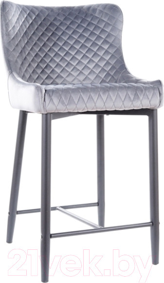 Изображение товара Стул барный Signal Colin B H-2 Velvet (Bluvel 14 серый/черный)
