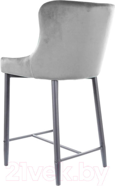 Изображение товара Стул барный Signal Colin B H-2 Velvet (Bluvel 14 серый/черный)