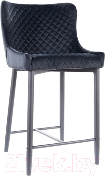 Изображение товара Стул барный Signal Colin B H-2 Velvet (Bluvel 19 черный/черный)
