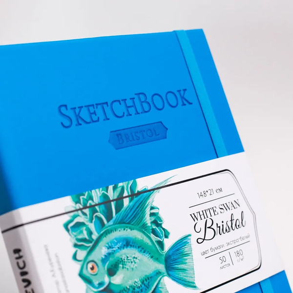 Изображение товара Скетчбук Малевичъ Bristol Touch / 401431 (50л, голубой)
