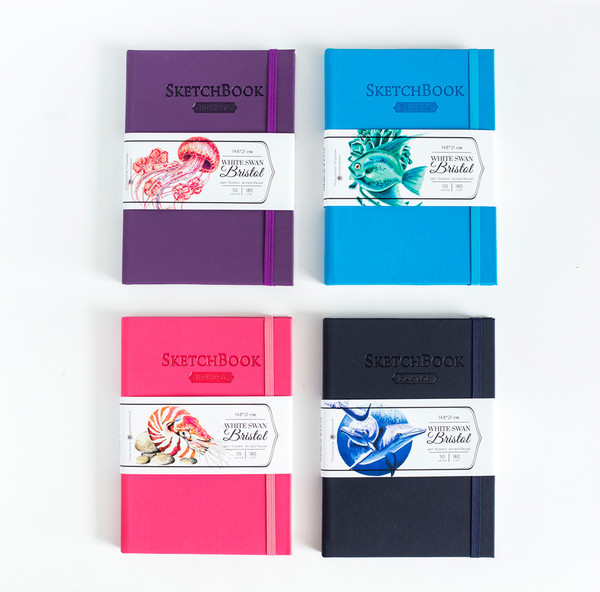 Изображение товара Скетчбук Малевичъ Bristol Touch / 401431 (50л, голубой)