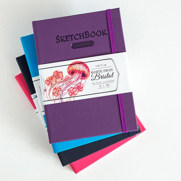 Изображение товара Скетчбук Малевичъ Bristol Touch / 401431 (50л, голубой)