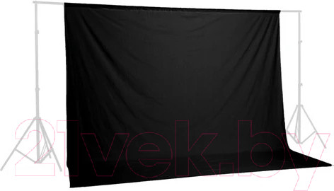 Изображение товара Фон тканевый RayLab RL-BC01 (3x3м, черный)