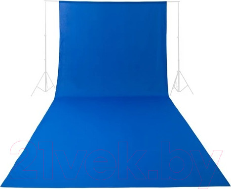 Изображение товара Фон тканевый RayLab RL-BC01 (3x6м, синий хромакей)