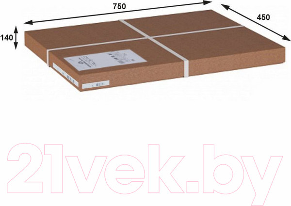 Изображение товара Тумба в прихожую Мебелик Диана (венге/ткань)