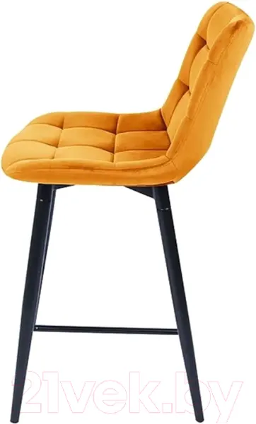Изображение товара Стул барный Signal Chic H-2 Velvet (Bluvel 68 карри/черный матовый)