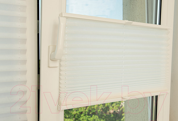 Изображение товара Штора-плиссе Delfa Basic Crush СПШ-35101 (57x160, кремовый)