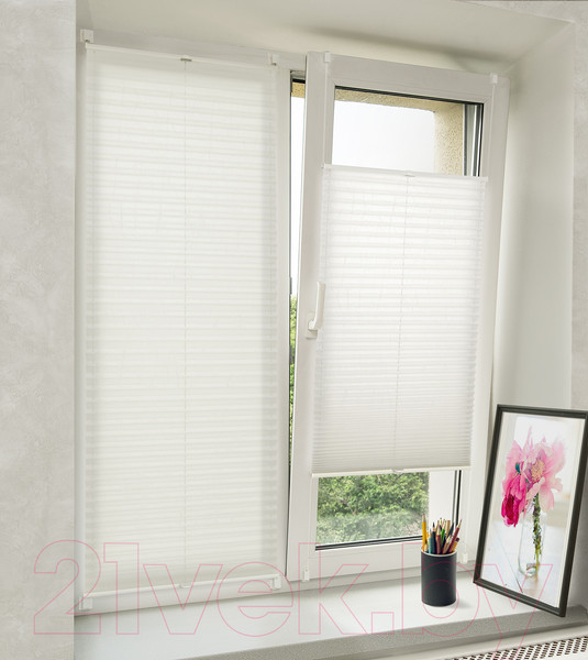 Изображение товара Штора-плиссе Delfa Basic Crush СПШ-35101 (73x160, кремовый)