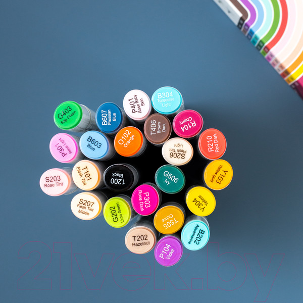 Изображение товара Набор маркеров Малевичъ GrafArt Brush / 190902 (24 цвета, базовый)