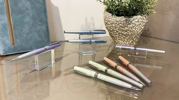 Изображение товара Ручка шариковая имиджевая Pierre Cardin Tendresse / PC2105BP (серебряный/пудровый)