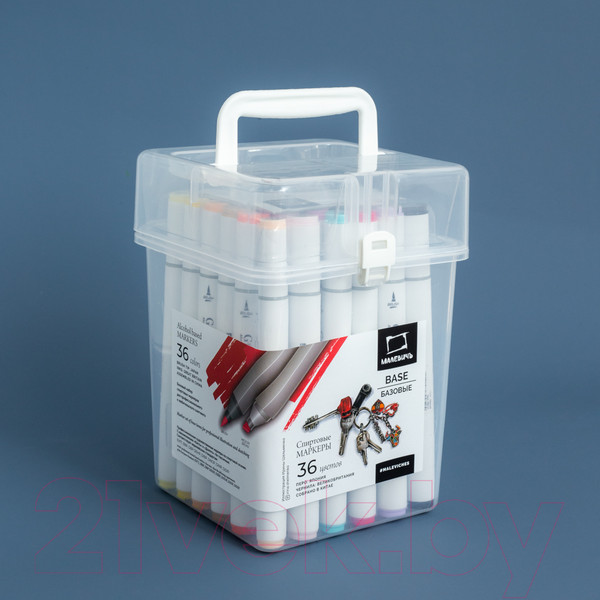 Изображение товара Набор маркеров Малевичъ GrafArt Brush / 190903 (36 цветов, базовый)