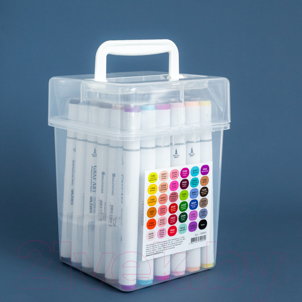 Изображение товара Набор маркеров Малевичъ GrafArt Brush / 190903 (36 цветов, базовый)