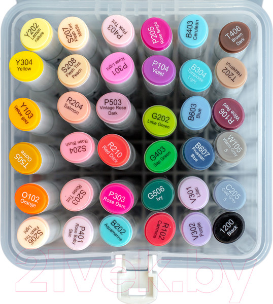 Изображение товара Набор маркеров Малевичъ GrafArt Brush / 190903 (36 цветов, базовый)