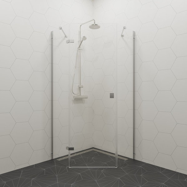 Изображение товара Душевой уголок Triton Сигма-Хром 90х90 (без поддона)