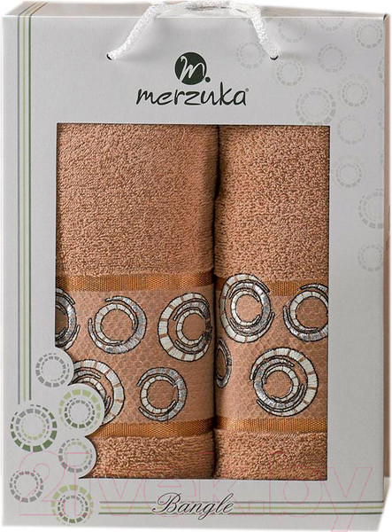 Изображение товара Набор полотенец Merzuka Bangle 50x90/70x140 / 11284 (коричневый)