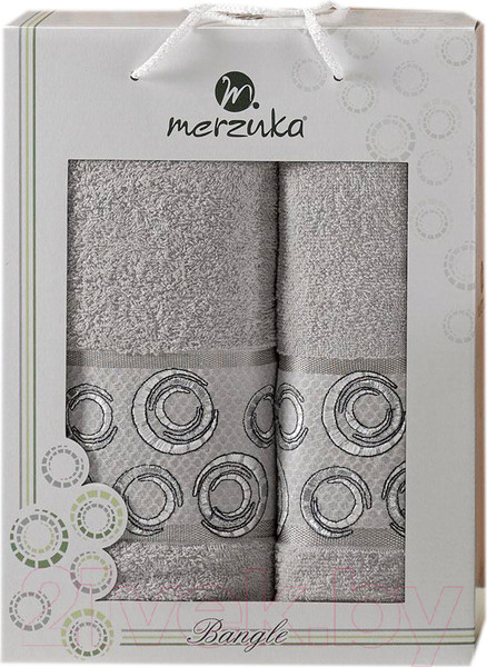 Изображение товара Набор полотенец Merzuka Bangle 50x90/70x140 / 11284 (серый)