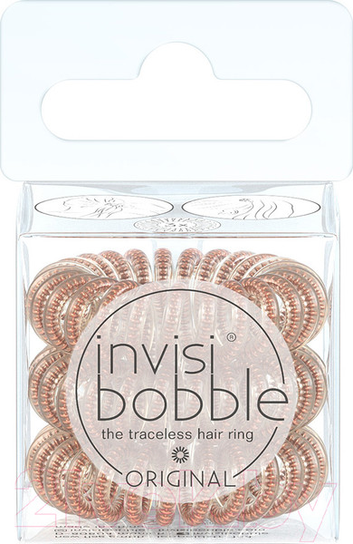 Изображение товара Набор резинок для волос Invisibobble Original Bronze And Beads