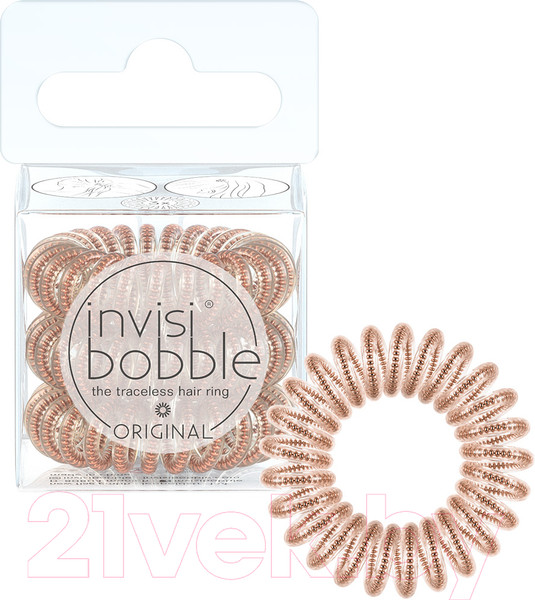 Изображение товара Набор резинок для волос Invisibobble Original Bronze And Beads
