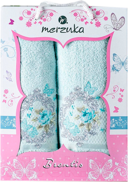 Изображение товара Набор полотенец Merzuka Brentis 50x90/70x140 / 10675 (мятный)