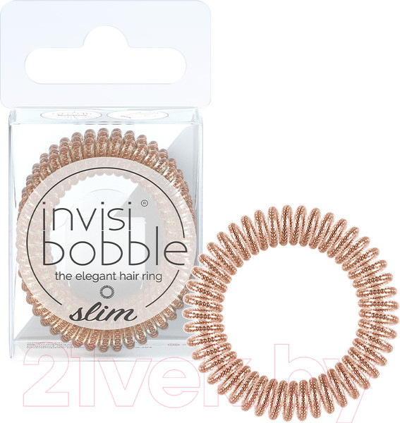 Изображение товара Набор резинок для волос Invisibobble Slim Of Bronze And Beads