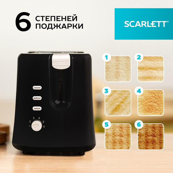 Изображение товара Тостер Scarlett SC-TM11031 (черный)
