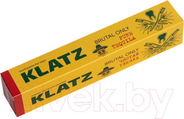 Изображение товара Подарочный набор Klatz Brutal Only Зубная паста 6x75мл+Стакан для виски 2шт