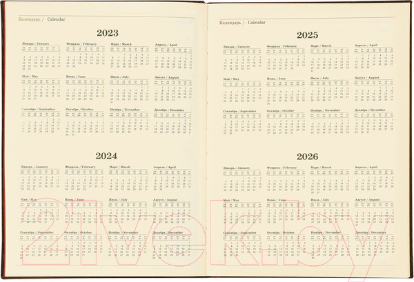 Изображение товара Ежедневник Lorex Elegance Stylish Collection / LXDRA5-ESC1 (80л, бордовый)