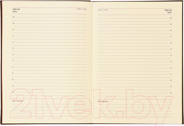 Изображение товара Ежедневник Lorex Elegance Stylish Collection / LXDRA5-ESC1 (80л, бордовый)