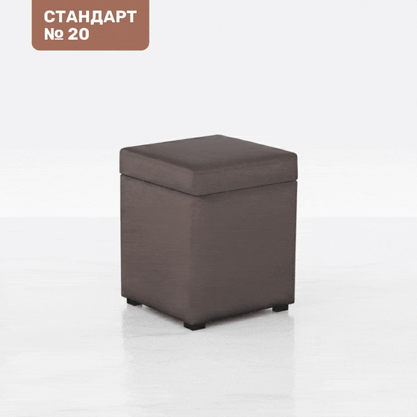 Изображение товара Пуф Мебельград Стандарт №20 (альба светло-коричневый)