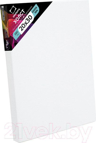 Изображение товара Холст для рисования Малевичъ На подрамнике 3D / 342030 (20x30см, хлопок)