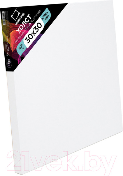 Изображение товара Холст для рисования Малевичъ На подрамнике 3D / 343030 (30x30см, хлопок)