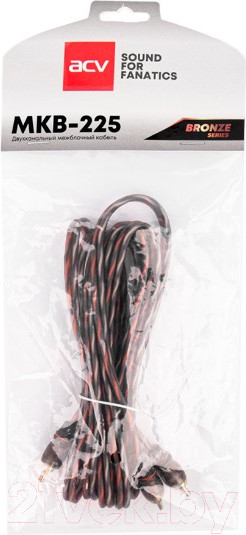 Изображение товара Межблочный кабель для автоакустики ACV Bronze MKB225 (2.5м)
