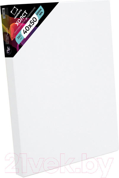 Изображение товара Холст для рисования Малевичъ На подрамнике 3D / 344050 (40x50см, хлопок)