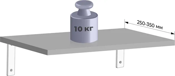 Изображение товара Полкодержатель Boyard Base P301W.4