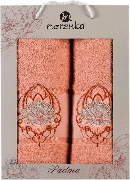Изображение товара Набор полотенец Merzuka Padma 50x90/70x140 / 11637 (оранжевый)