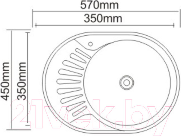 Изображение товара Мойка кухонная Saniteco 5745-L