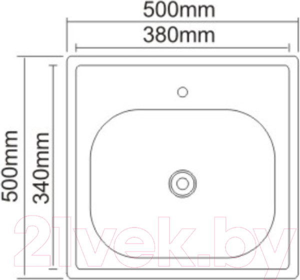 Изображение товара Мойка кухонная Saniteco 5050